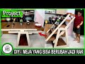 DIY Convertible Folding Table into Shelf -  Meja Berubah Jadi Rak || Finishing Kertasive