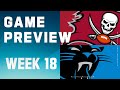 Tampa Bay Buccaneers vs. Carolina Panthers | 2023 Week 18 Game Preview