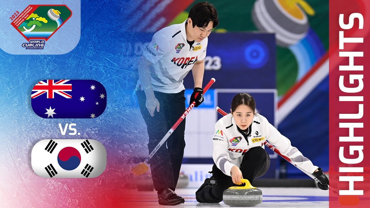 AUSTRALIA v KOREA - Round robin - World Mixed Doubles Curling Championship 2023