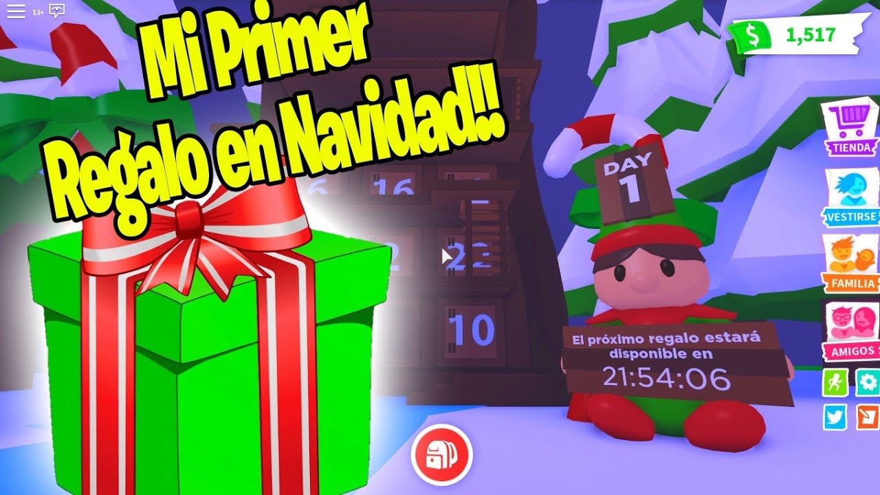 Mi Primer Regalo En El Evento De Navidad En Adopt Me Roblox Evento Navidad Dia 1 Adopt Me Calendar Youtube - jugando adopt me roblox sorteando robux actualicaciÃ³n navidad