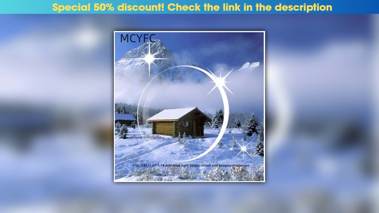Get MCYFC 1.56 1.61  Radiation Protectio Clear Optical Lens HMC Anti UV Myopia Hyperopia Progressiv