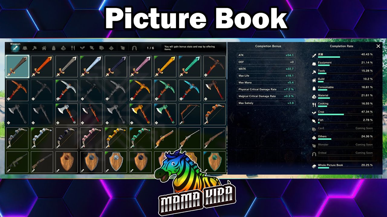 (Outdated) CRAFTOPIA - Getting stat increases through the picture book