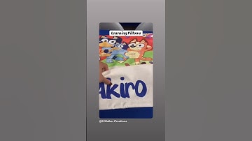 Learning Pillows #custom #sublimation #cricut #smallbusiness #learning #bluey #cartoons