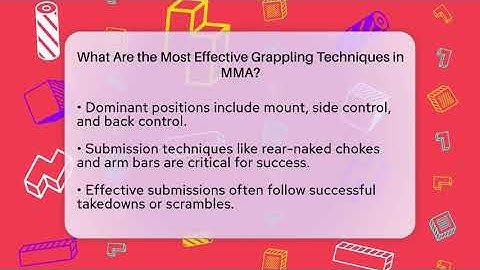 What Are the Most Effective Grappling Techniques in MMA? | Fighting Arts Lab