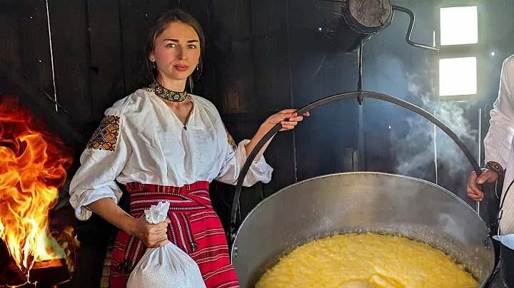 Traditional mountain porridge. Cooking tasty lunch in the Ukrainian Carpathians - DayDayNews