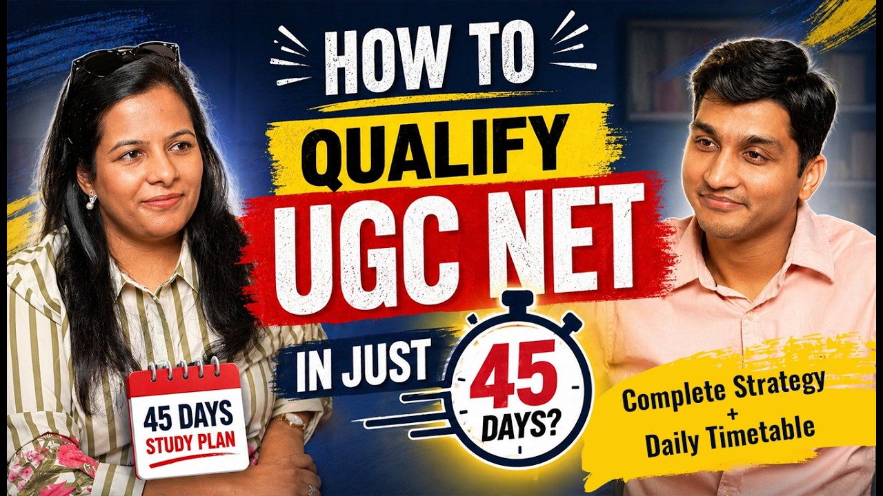 Can You Crack UGC NET in 45 Days? Realistic Study Plan for June 2026 ...