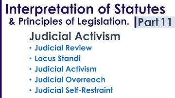 Interpretation of Statutes & Principles of Legislation LLB Syllabus Revision Notes Lecture - Part 11