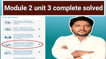 module 2 unit 3 quiz answers | module 2 unit 3 exercise