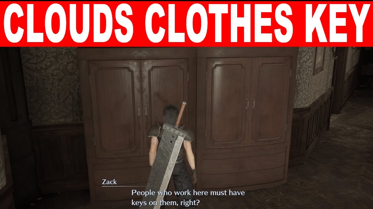 Clothes For Cloud Key Location Crisis Core Final Fantasy 7 Reunion