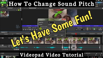 How To Change Sound Pitch: VideoPad Video Editor Tutorial