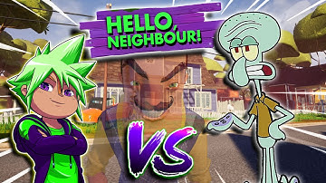 CHIPMUNK vs SQUIDWARD | Hello Neighbor Mod