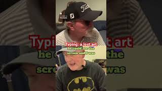 Typing: a lost art #shortsfeed #babyboomers #typing #youtubeshorts #highschool #school #keyboard