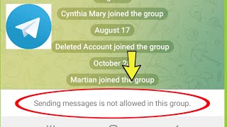 Telegram Fix Sending messages is not allowed in this group Problem Solve