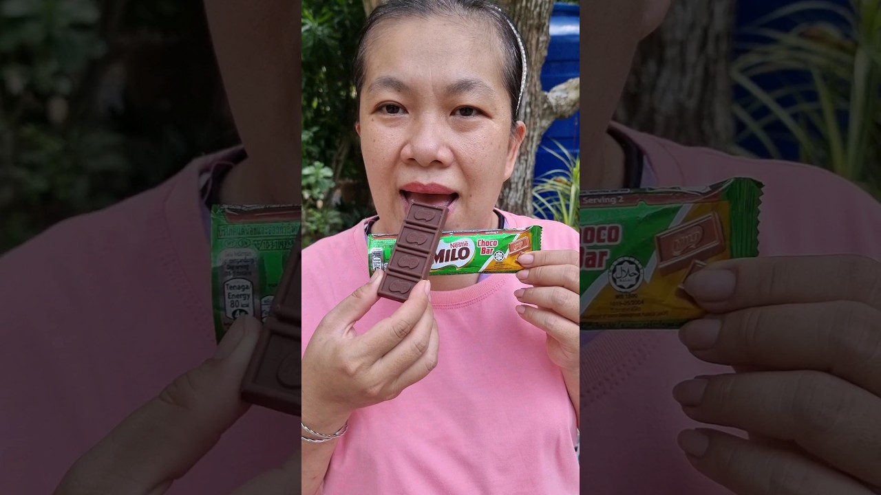 🍬🍭🍫 Thách đấu sô cô la Uni, Milo, M&M 🤤❤️ Mẹ Xí Muội S20 #shorts