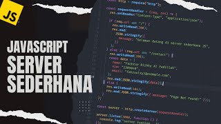 JavaScript Server Tutorial For Beginners 2024