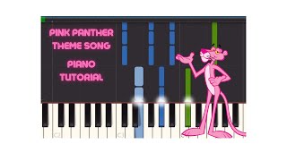 Pink Panther Theme Song Piano Tutorial (Synthesia) With Sheet Music