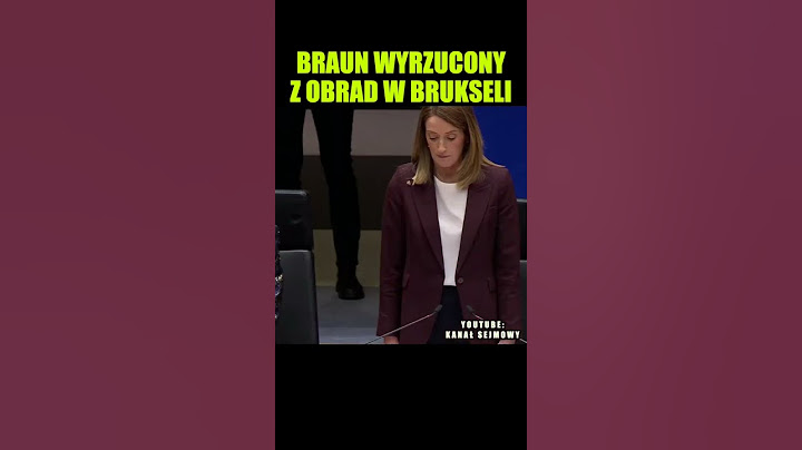 BRAUN WYRZUCONY Z OBRAD W BRUKSELI ⛔️