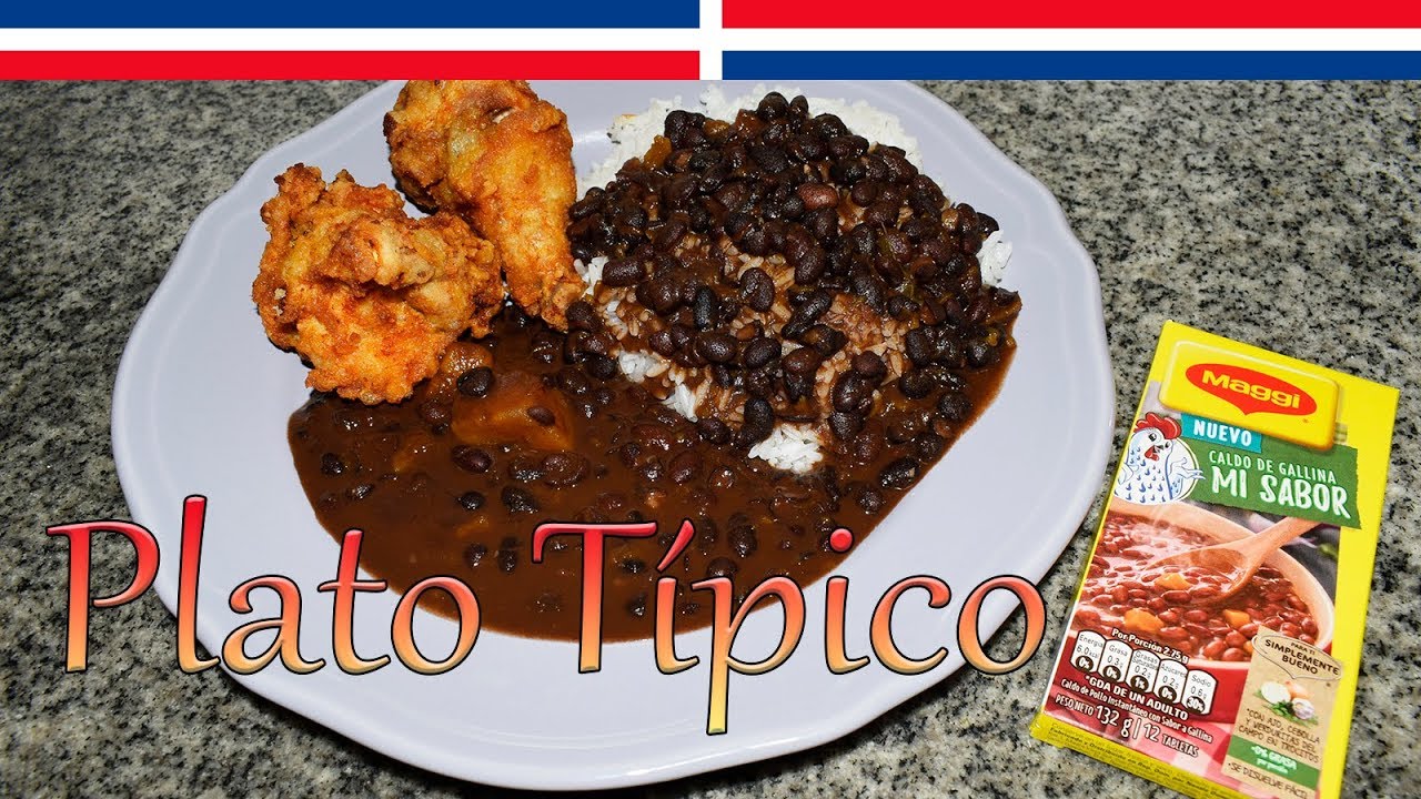 arroz+blanco+con+habichuelas+y+pollo+frito
