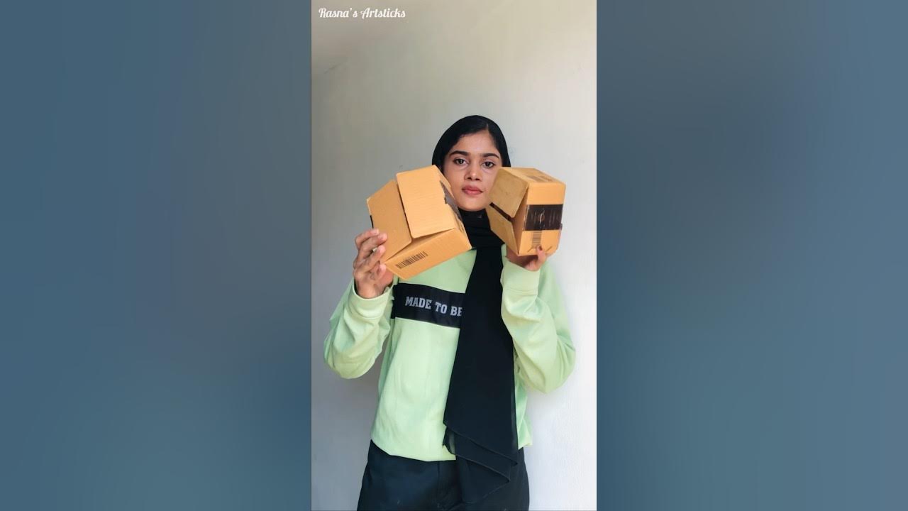 Diy organizer from empty cardboard box | storage box | best out of waste #shorts #diy #viral #craft Diy organizer from empty cardboard box | storage box | best out of waste #shorts #diy #viral #craft