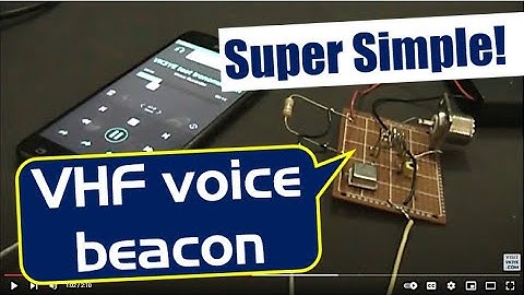 Electronics on the Floor: Simple VHF voice beacon with a crystal oscillator module
