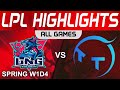 Lng vs tt highlights all games lpl spring split 2024 lng esports vs tt gaming by onivia