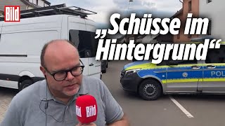 BILD-Reporter bricht Live-Schalte ab: „Die Schüsse haben alle hier gehört“ | SEK-Einsatz im Saarland