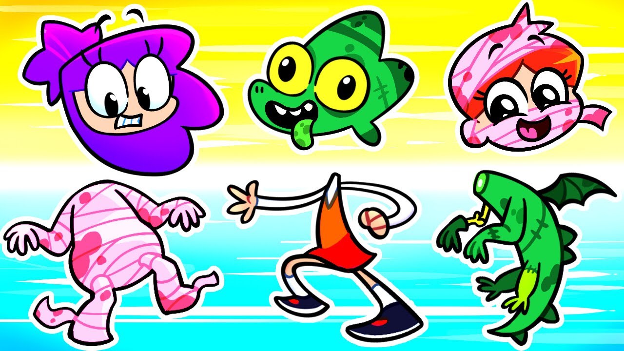 Viv and Denny Swapped Places! 😲 Zombie Body Puzzle Game