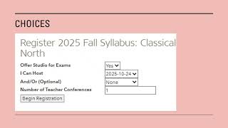 Registering Students for Syllabus in Regista