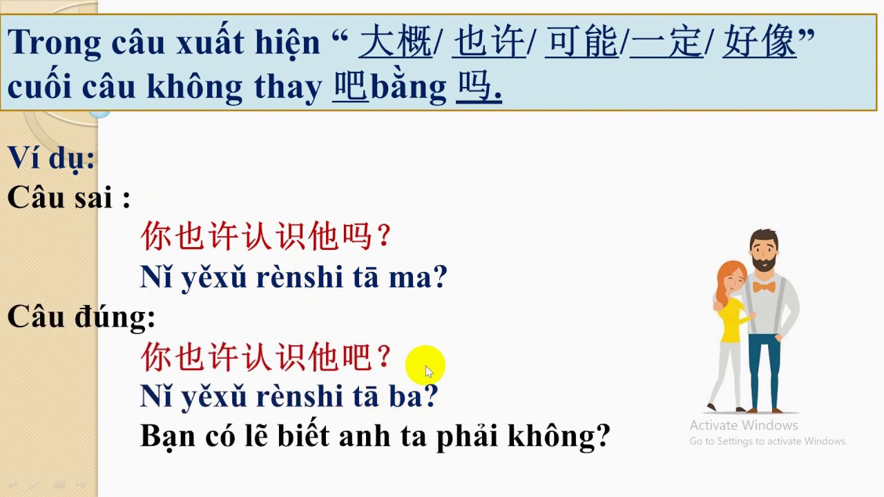 Học tiếng trung: Cách dùng từ 吧/ba/ trong giao tiếp