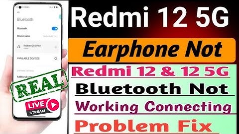 Redmi 12 & 12 5G Bluetooth Not working Connecting Problem Solution Useful trick।How to Solve Problem