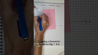 Alg. 1 6.6 Graphing Geometric Sequences #graphing #geometric #sequence