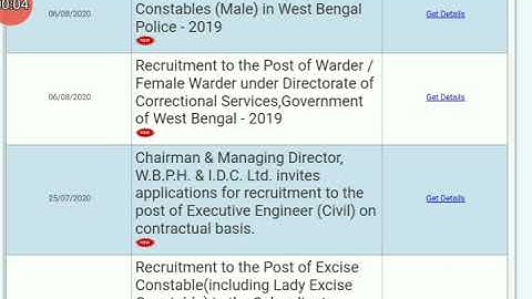 WB POLICE CONSTABLE/ JAIL POLICE INTERVIEW Admit/e-call letters download 2020