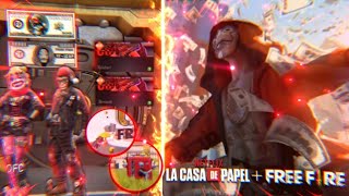 VAZOU! PARCERIA DO FREE FIRE COM LA CASA DE PAPEL CONFIRMADO! NOVAS ROUPAS, LOJA MISTERIOSA!? E MAIS