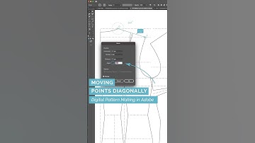 31/49 Moving Points Diagonally - Digital Pattern Making in Adobe Illustrator #patternmaking #sewing