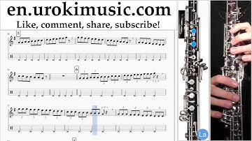 How to Play Oboe Passenger Let Her Go Part#1 Melody School Learn Class Course Tutorial Sheet Music