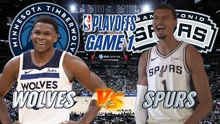 Minnesota Timberwolves vs San Antonio Spurs Game 1 Live Play by Play