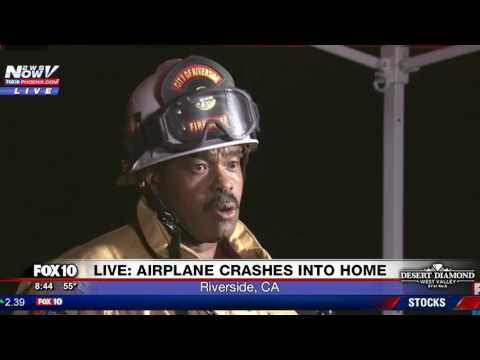 PRESS CONFERENCE: Plane Slams Into Home - Riverside California (FNN)