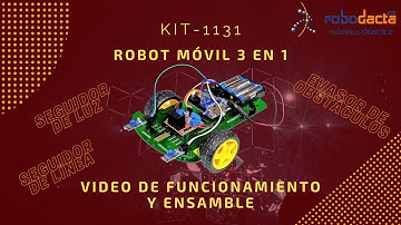 KIT-1131. ROBOT MÓVIL 3 EN 1 PROGRAMABLE. VD FUNCIONAMIENTO Y ENSAMBLE.