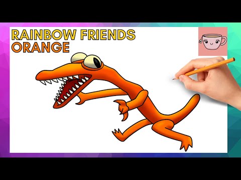 How To Draw Red from Roblox Rainbow Friends  Cute Easy Step By Step  Drawing Tutorial 