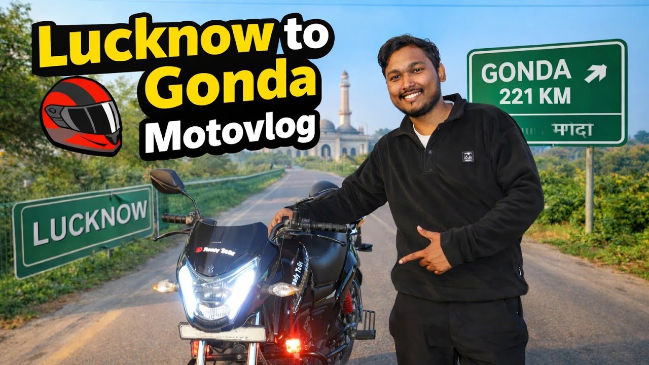 Finally🙂‍↕️aj maine apni ride shuru ker di...||Lucknow to gonda|| 2026😏🔥
