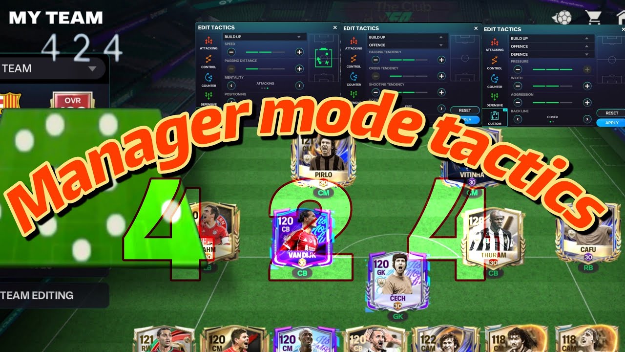 Beat tactics 424 full attack for FC MOBILE 