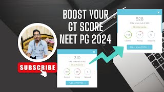 How to increase GT SCORE for NEET PG 2024: 3 Rapid Revisions in 1 Month | GTs | Marrow