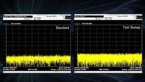 Sweep Speed Test with Firmware Upgrade | N9020A MXA Signal Analyzer