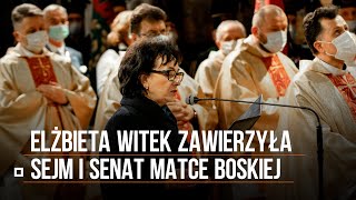 Elżbieta Witek Zawierzyła Sejm I Senat Matce Boskiej. Tak Władza Pielgrzymuje Na Jasną Górę