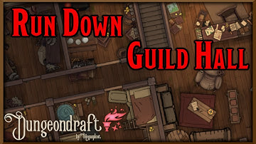 Rundown Guild Interior Map (Dungeondraft Timelapse) (Free Download)