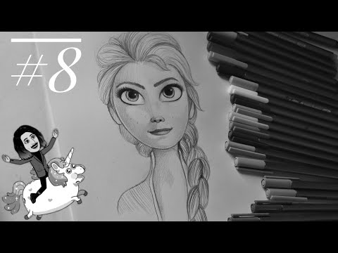 How to Draw Disney Princess Elsa - step by step || Frozen - როგორ დავხატოთ პრინცესა ელზა ეტაპობრივად