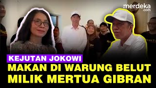 Kejutan Jokowi Ajak Jurnalis Makan di Warung Belut Mbak Tien Milik Mertua Gibran