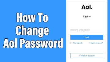 How To Change Aol Password 2021 | Aol Mail, Aol Account Password Change Help | www.aol.com