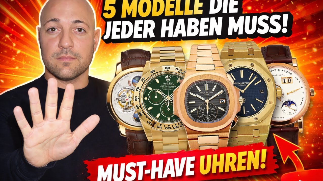 Diese 5 Uhren MUSS jeder besitzen! 😳⌚
