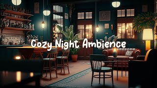 Cozy Night Ambience 🥐 Cozy Cafe Shop with Lofi Hip Hop Mix for Relax / Study / Work / Chill